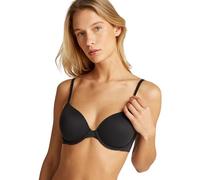 Calvin Klein Women's Lightly Lined Adjustable Plunge Bra, Black (Black), 34DD