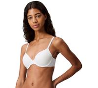 Calvin Klein Women's Lightly Lined Adjustable Plunge Bra, White (White), 38DD