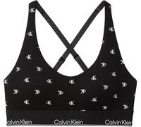 Calvin Klein Women's Lightly Lined Bralette LV00QF8503 Bralette, Black (Diamond Logo Black), S