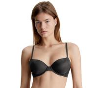 Calvin Klein Women's Lightly Lined Demi Plunge Underwire Bra, Black (Black), 34DD