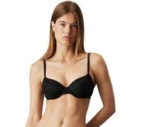 Calvin Klein Women's Lightly Lined Demi Plunge Underwire Bra, Black (Black), 36A