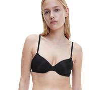 Calvin Klein Women's Lightly Lined Demi Plunge Underwire Bra, Black (Black), 38DD