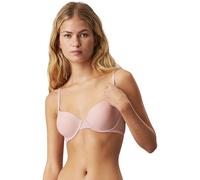 Calvin Klein Women's Lightly Lined Demi Plunge Underwire Bra, Pink (Subdued), 36E
