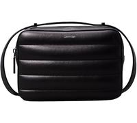 Calvin Klein Women's Line Quilt Small Crossbody Camera Bag, Black (Ck Black), One Size