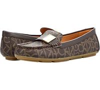 Calvin Klein Women's Lisa Loafer Flat, Brown 913, 7 UK