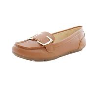 Calvin Klein Women's Lydia Loafer Flat, Cognac, 3.5 UK