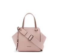 Calvin Klein Women's Marble Triple Compartment Mini Satchel Crossbody, Rosewood, One Size