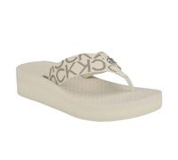 Calvin Klein womens Meena, Ivory/Silver Logo 152, 7 UK