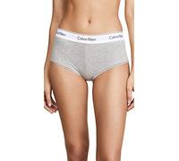 Calvin Klein Women's Modern Cotton Boyshort Panty Boy Short, Grey Heather, M
