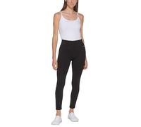 Calvin Klein Women's Modern Essential Power Stretch Legging with Waistband, Black, Medium, Black, XL