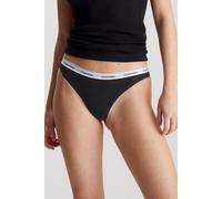 Calvin Klein Women's Modern Logo Thong 3Pk Black | Size: Large Calvin Klein Black L