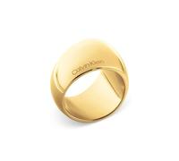 Calvin Klein Women's MODERN PURITY Collection Ring In Stainless Steel with Yellow Gold Plating - 35000834D