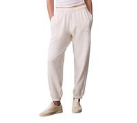 Calvin Klein Womens Monogram Logo Joggers, White Greige, M