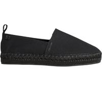 Calvin Klein Women's Oblique Espadrille Canvas HW0HW02931 Espadrilles, Black (Triple Black), 6.5