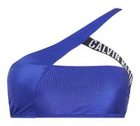 Calvin Klein Women's One Shoulder Bralette-Rp, Midnight Lagoon, L