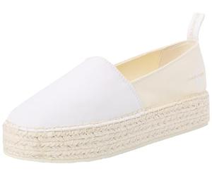 Calvin Klein Women's Platform Espadrilles, Multicolor (Creamy White/White), 7