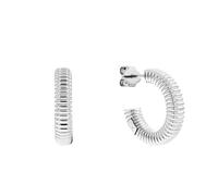 Calvin Klein Sculptural Earrings Stainless Steel 35000031 - Woman Silver