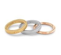 Calvin Klein PLAYFUL REPETITION Ring 18 ct. Goldplated Stainless Steel 35000027-52 - Woman - Gold Gold 52