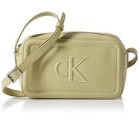 Calvin Klein Women's RAISED CK CAMERA BAG LV04F3220G Crossover, Brown (Mint Tea), One Size