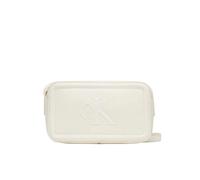 Calvin Klein Women's RAISED CK CAMERA BAG LV04F3220G Crossover, Khaki (Lily White), One Size