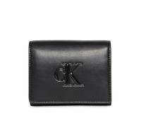 Calvin Klein Women's Raised CK Medium Bifold LV04F1047G Wallets, Black (Black), One Size