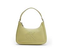 Calvin Klein Women's RAISED CK SMALL SHOULDER BAG LV04F3230G Crossover, Brown (Mint Tea), One Size