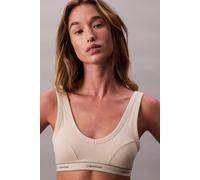 Calvin Klein Women's Heritage Scoop Non Wired Bralette 10 (S) Cream