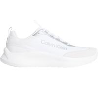 Calvin Klein Women's Runner Trainers Light EVA Lace-up, White (Bright White/Silver), 8.5