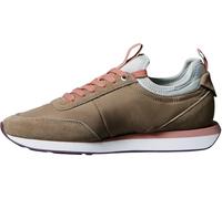 Calvin Klein Women's Runner Trainers Retro Lace-up Sock with Logo, Brown (Desert Taupe/Blush/Bordeaux), 5