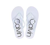 Calvin Klein Women's Salma Flip-Flop, White, 2 UK