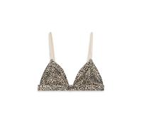 Calvin Klein Women's Satin Unlined Triangle Bra - Animal Print | Size: XL Calvin Klein Multicolor XL