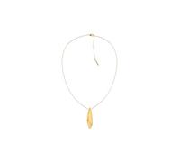 Calvin Klein Women's SCULPTED Collection Pendant Necklace In Stainless Steel with Yellow Gold Plating - 35000814