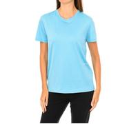 Calvin Klein Womens Short Sleeve T-shirt - Blue Cotton - Size X-Large