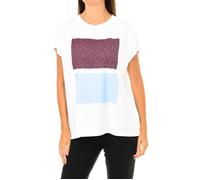Calvin Klein Womens Short Sleeve T-shirt - White Cotton - Size Small
