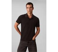 Calvin Klein Women's Short Sleeved Refined Pique Tipped Classic Polo Shirt Black | Size: Large Calvin Klein Black L