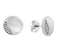 Calvin Klein Women's Silver Tone Brushed Crystal Earrings