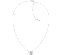 Calvin Klein Women's Silver Tone Brushed Crystal Necklace