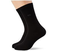 Calvin Klein Women's Sock 2 Pack, Black, ONE Size (Pack of 2)