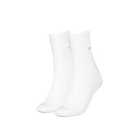 Calvin Klein Women's Sock 2 Pack, White, ONE Size (Pack of 2)
