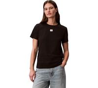 Calvin Klein Women's Ss Woven Label Classic Fit Tee LV047F227G Tees, Black, XL