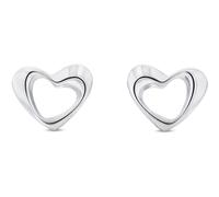 Calvin Klein Women's Stainless Steel Heart Stud Earrings