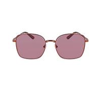 Calvin Klein Woman CK23100S 108 Sunglasses Metal White Pink Squared Normal Normal