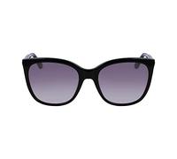 Calvin Klein Woman CK23500S 001 Sunglasses Acetate Black Grey Squared Normal Normal