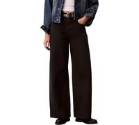 Calvin Klein Women's The Wide Leg Worn Black Lv047h706g Jeans