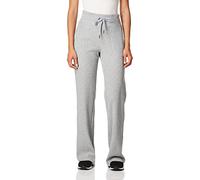 Calvin Klein Women's Thermal Wide Leg Pant Sweatpants, Pearl Grey Heather, Large