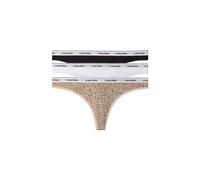 Calvin Klein Women's Thong 3Pk Animal Multi | Size: Small Calvin Klein Multicolor S