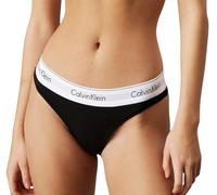 Calvin Klein Women's Thong, Black (Black), L