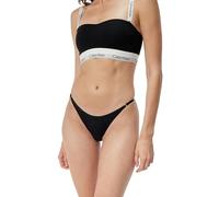 Calvin Klein Women's Thong Underwear, Black (Black), XS