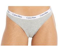 Calvin Klein - Womens Thongs - Carousel - Seamless Knickers for Women - 90% Cotton 10% Elastane - Medium Rise Waist - Cotton Stretch Jersey