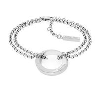 Calvin Klein Women's TWISTED RING Collection Chain Bracelet in Stainless Steel with a Charm - 35000336